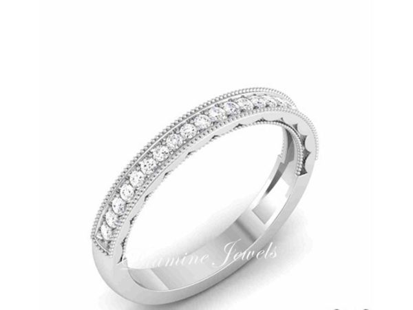 Women Band Rings Diamond 003