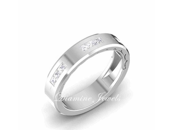 Women Band Rings Diamond 023